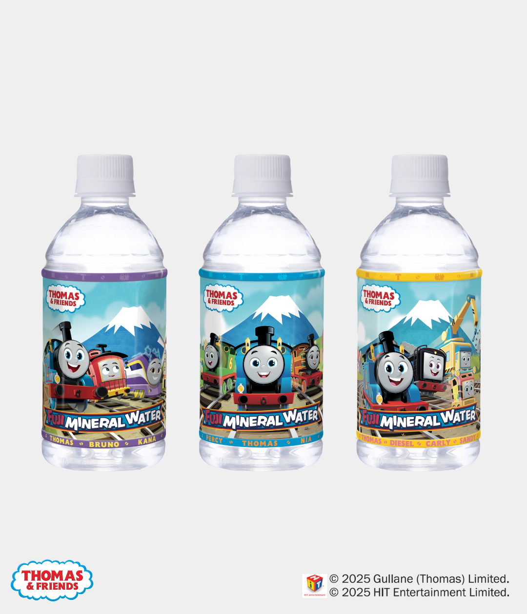 富士ミネラルウォーター キャラクターラベル